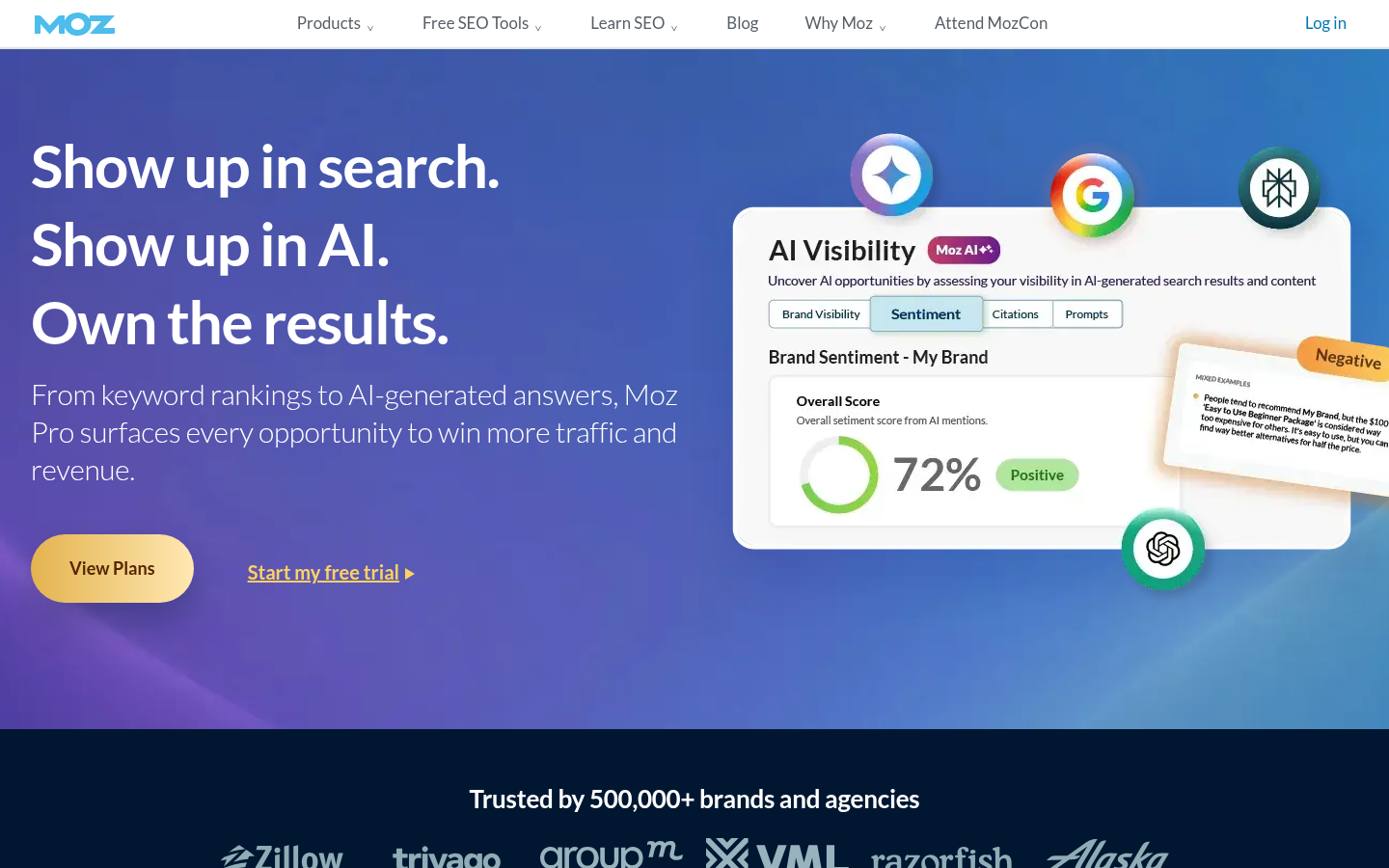 Homepage of the website, as captured