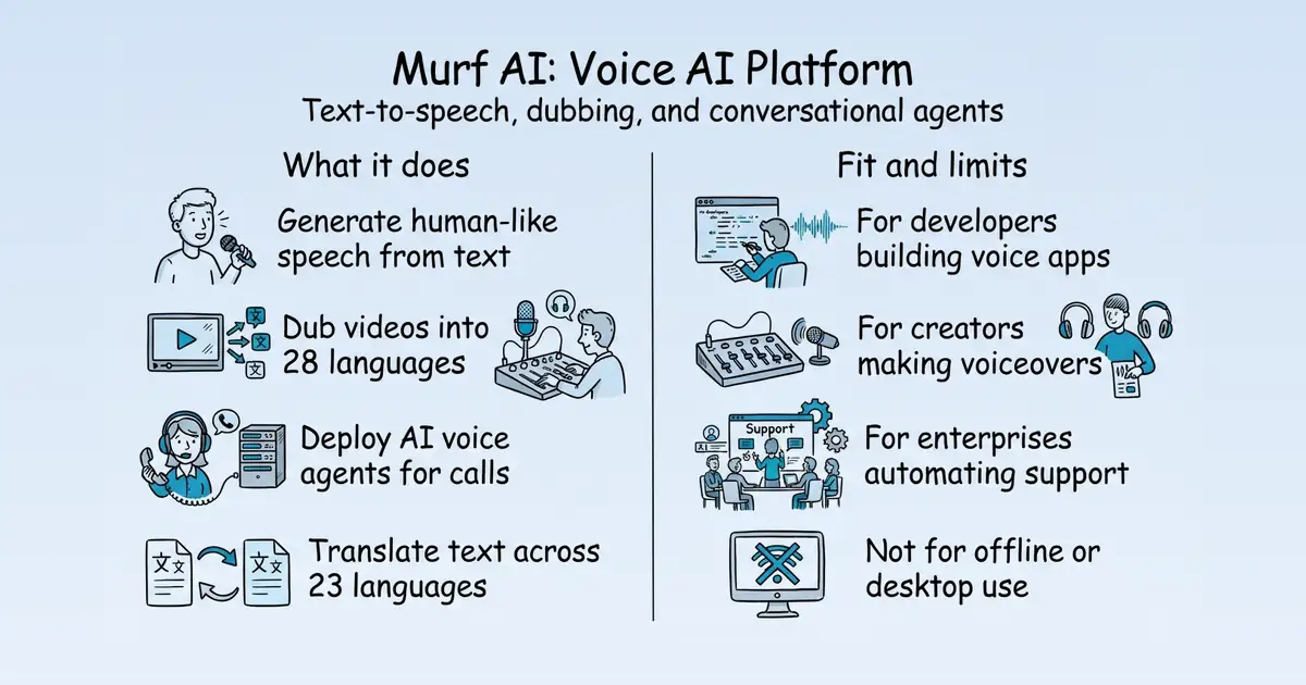 Murf AI at a glance