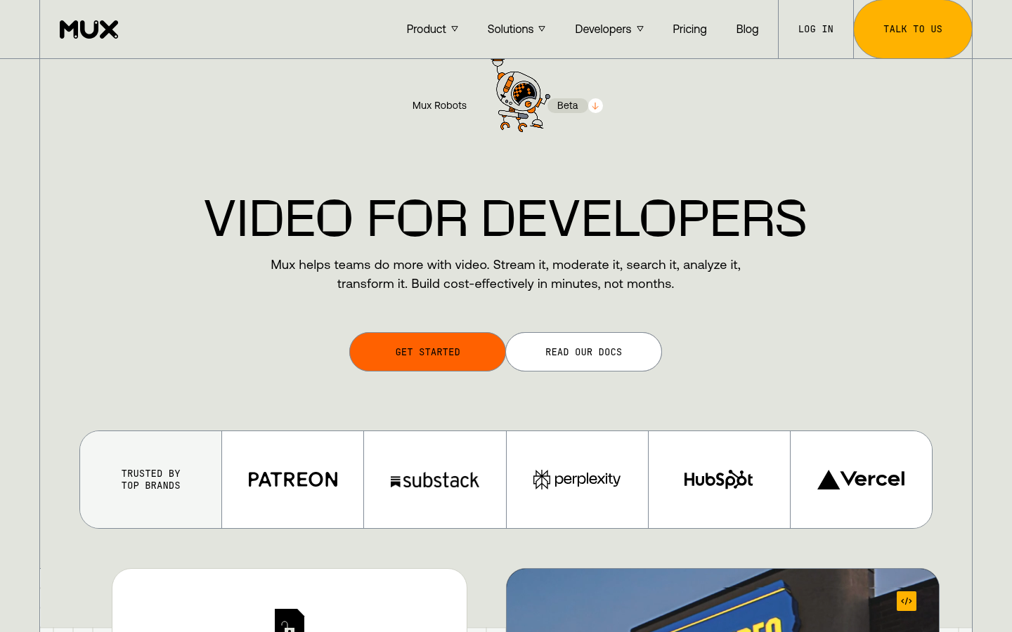 Homepage of the website, as captured