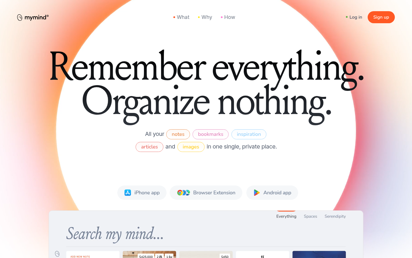 Homepage of the website, as captured
