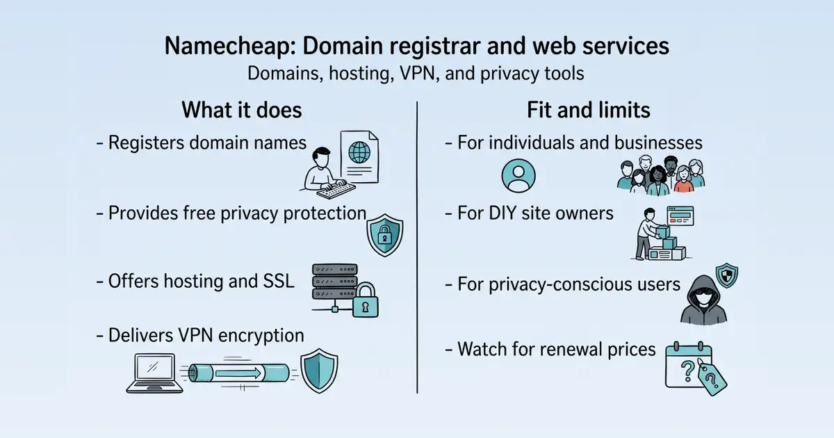 Namecheap at a glance
