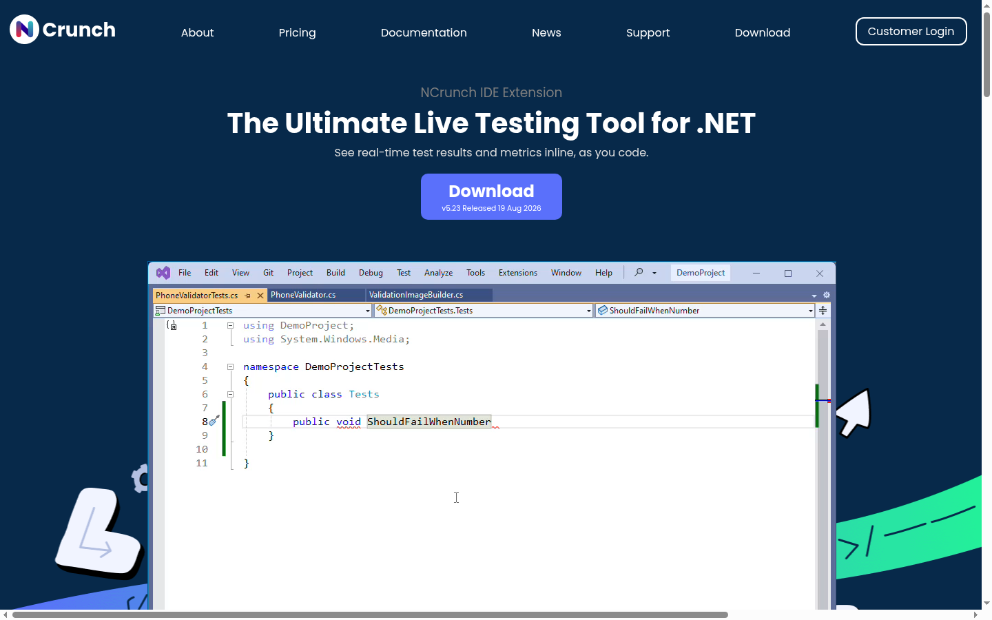 Homepage of the website, as captured