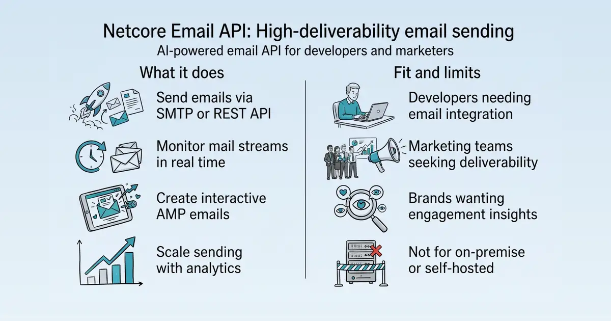 Netcore Email API at a glance