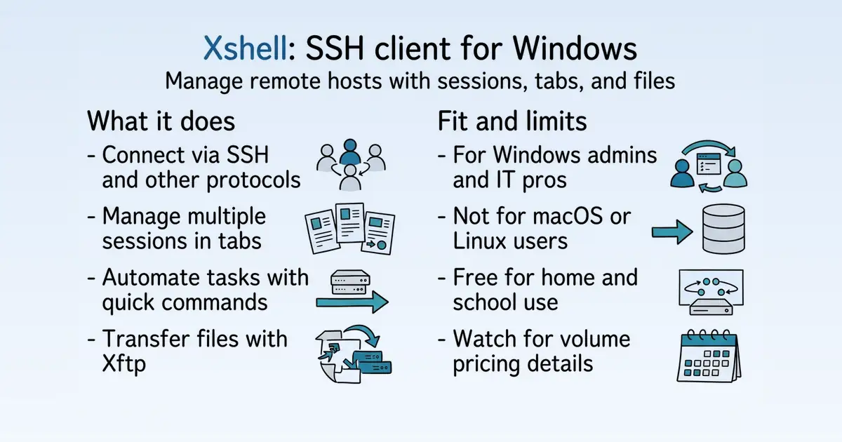 NetSarang Xshell at a glance
