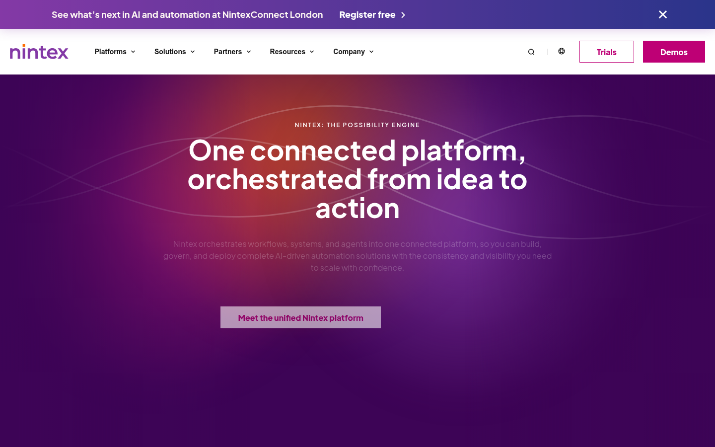 Homepage of the website, as captured