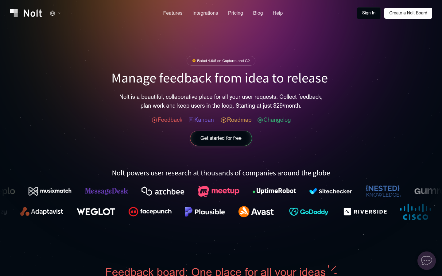 Homepage of the website, as captured