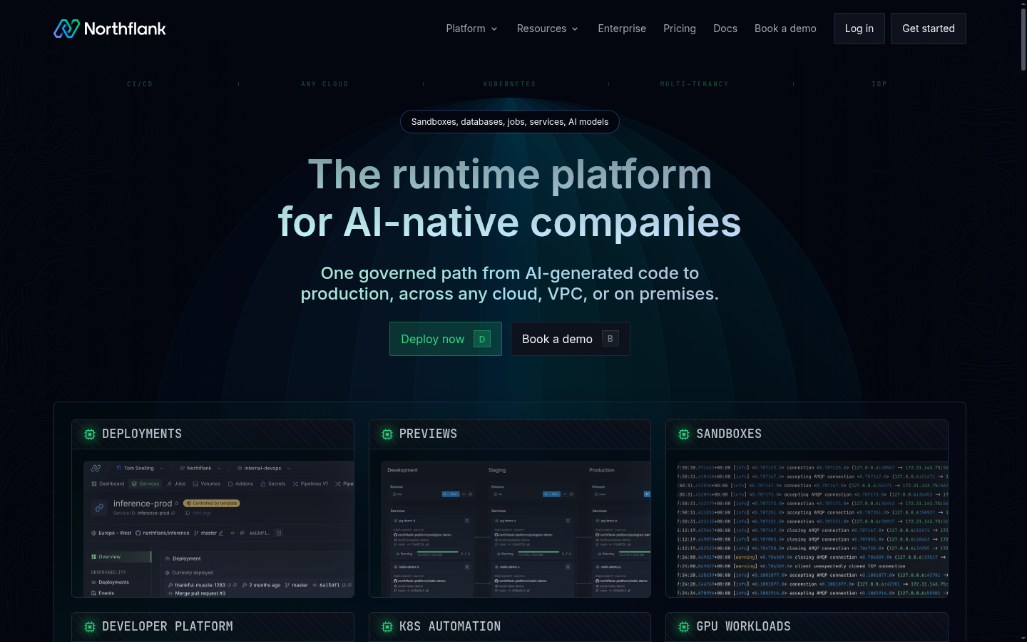 Homepage of the website, as captured