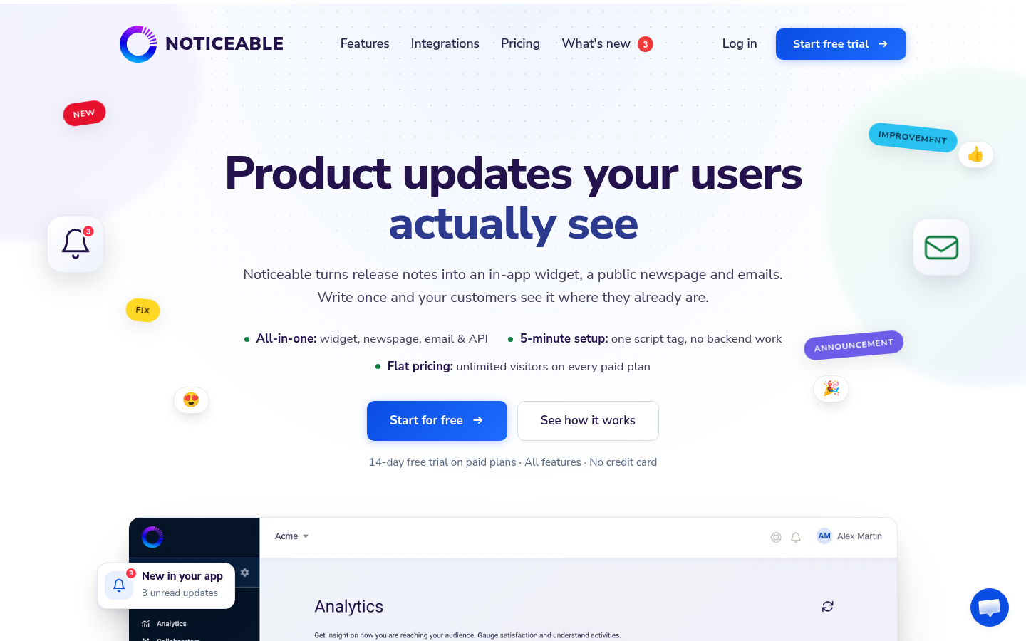 Homepage of the website, as captured