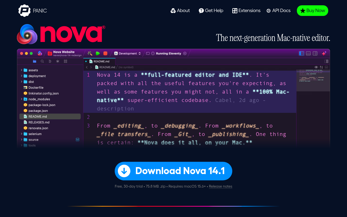 Homepage of the website, as captured