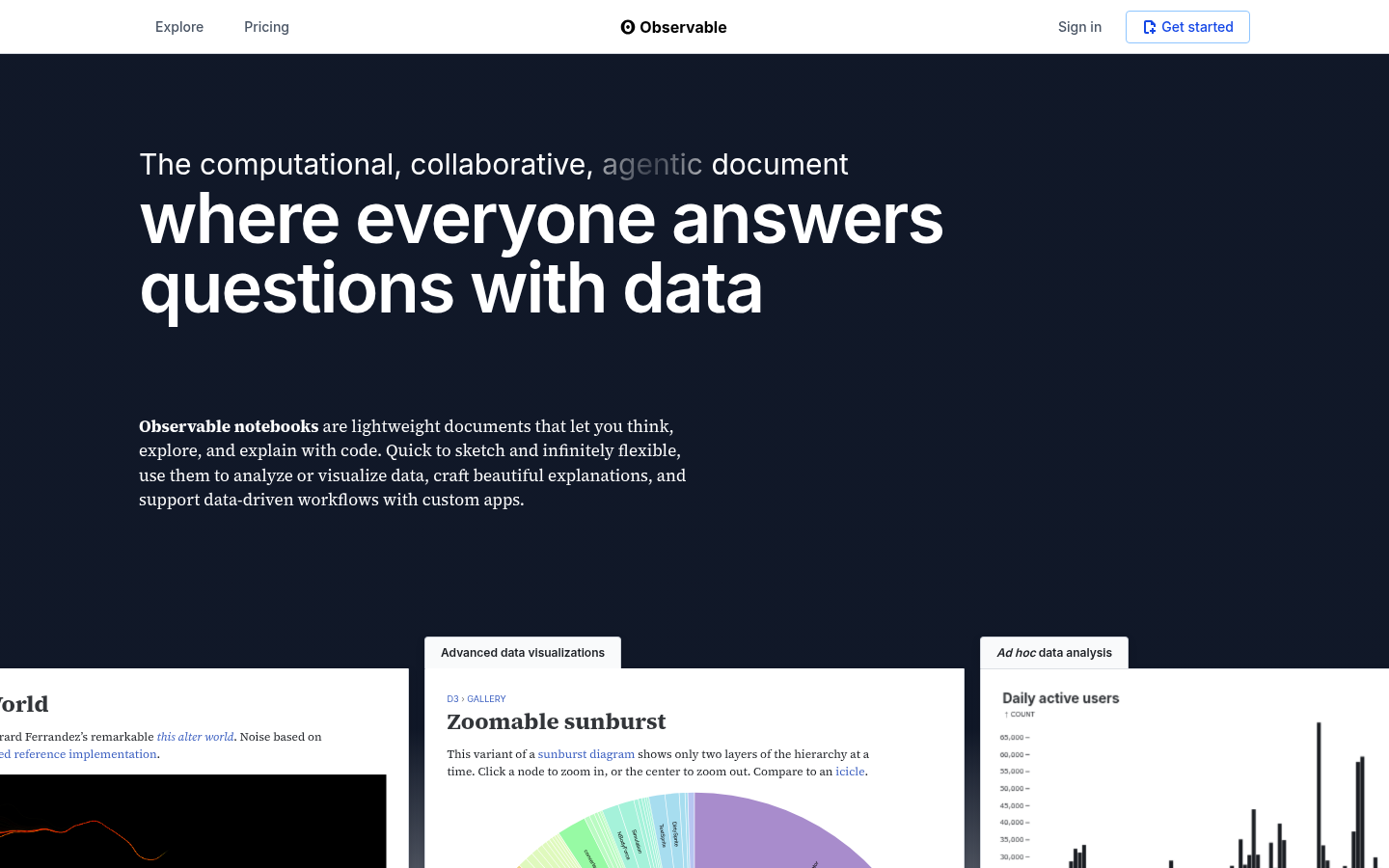 Homepage of the website, as captured