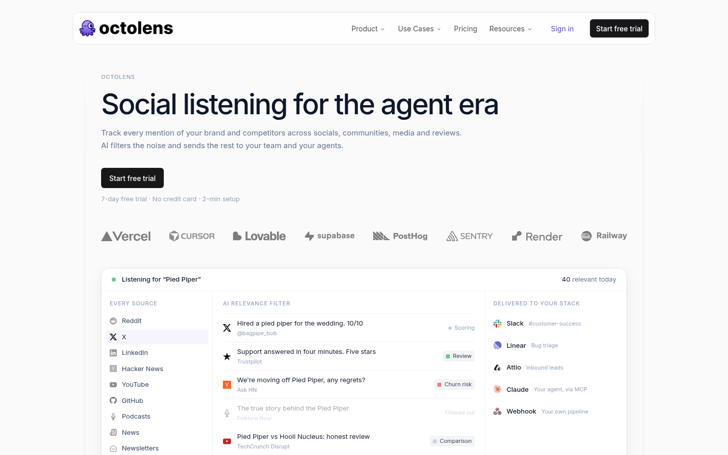 Homepage of the website, as captured