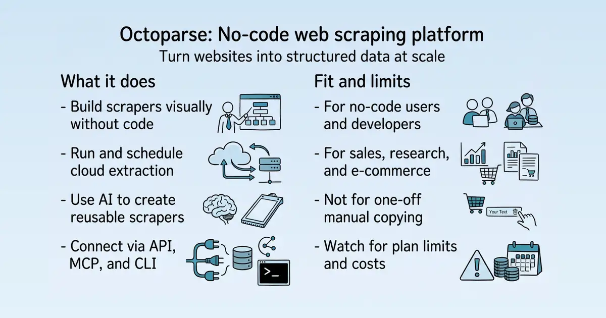 Octoparse at a glance