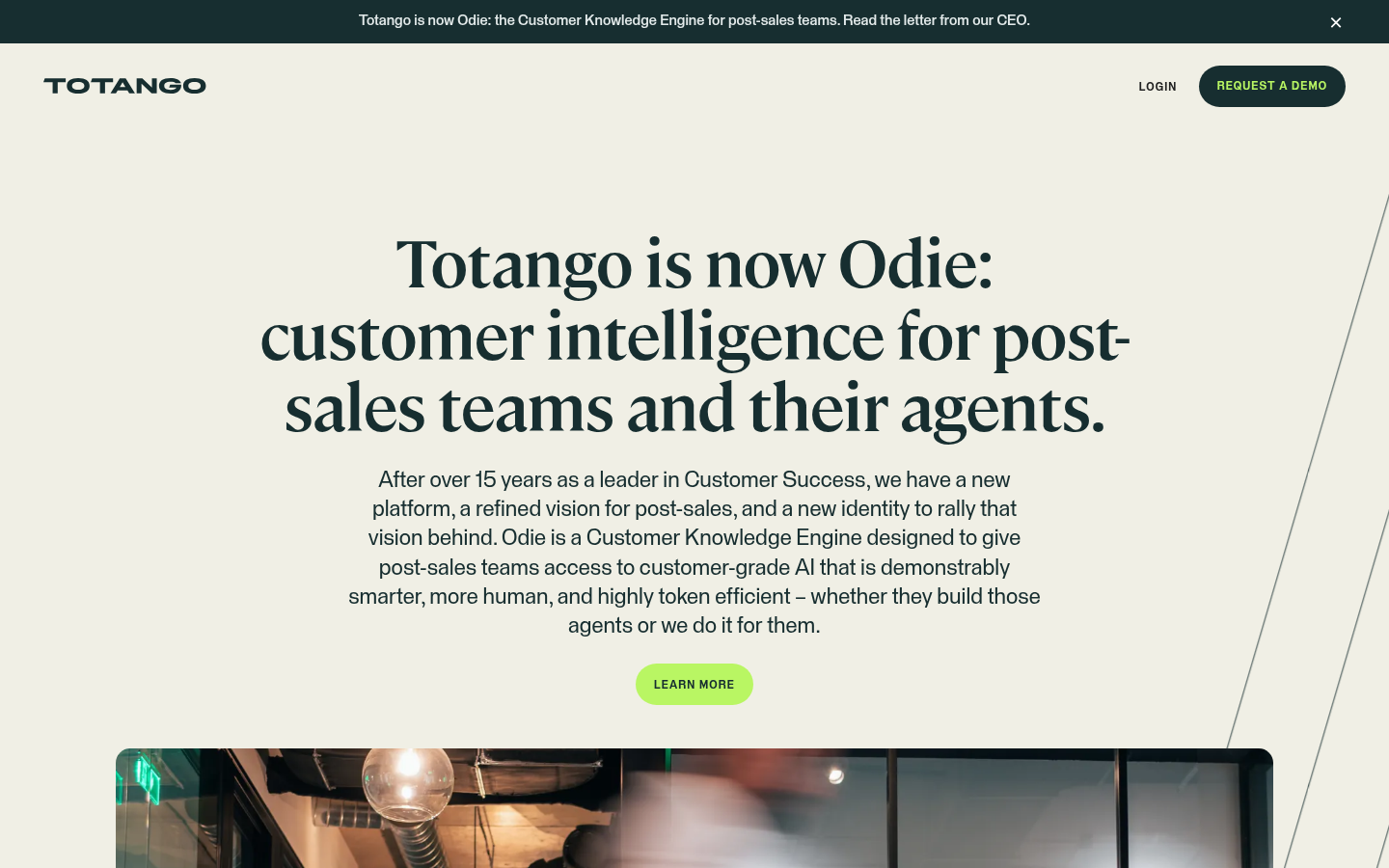 Homepage of the website, as captured