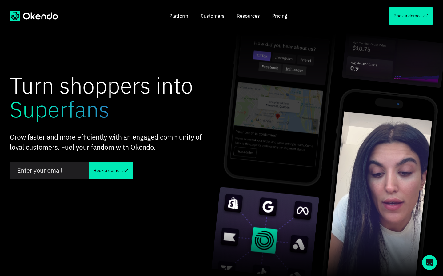 Homepage of the website, as captured