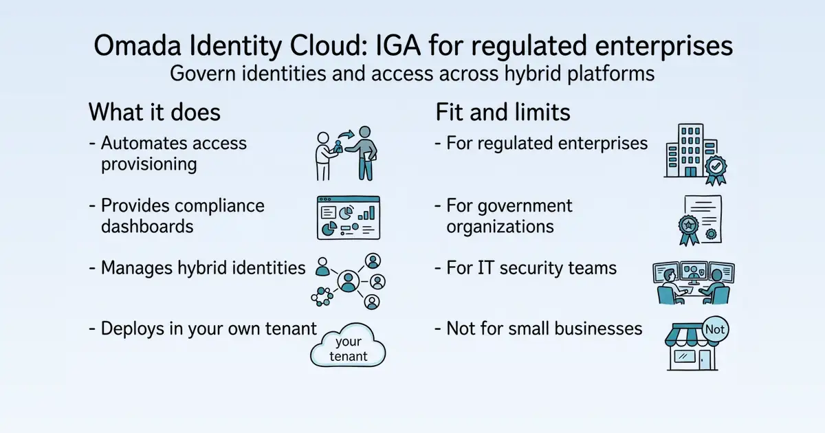 Omada Identity Cloud at a glance