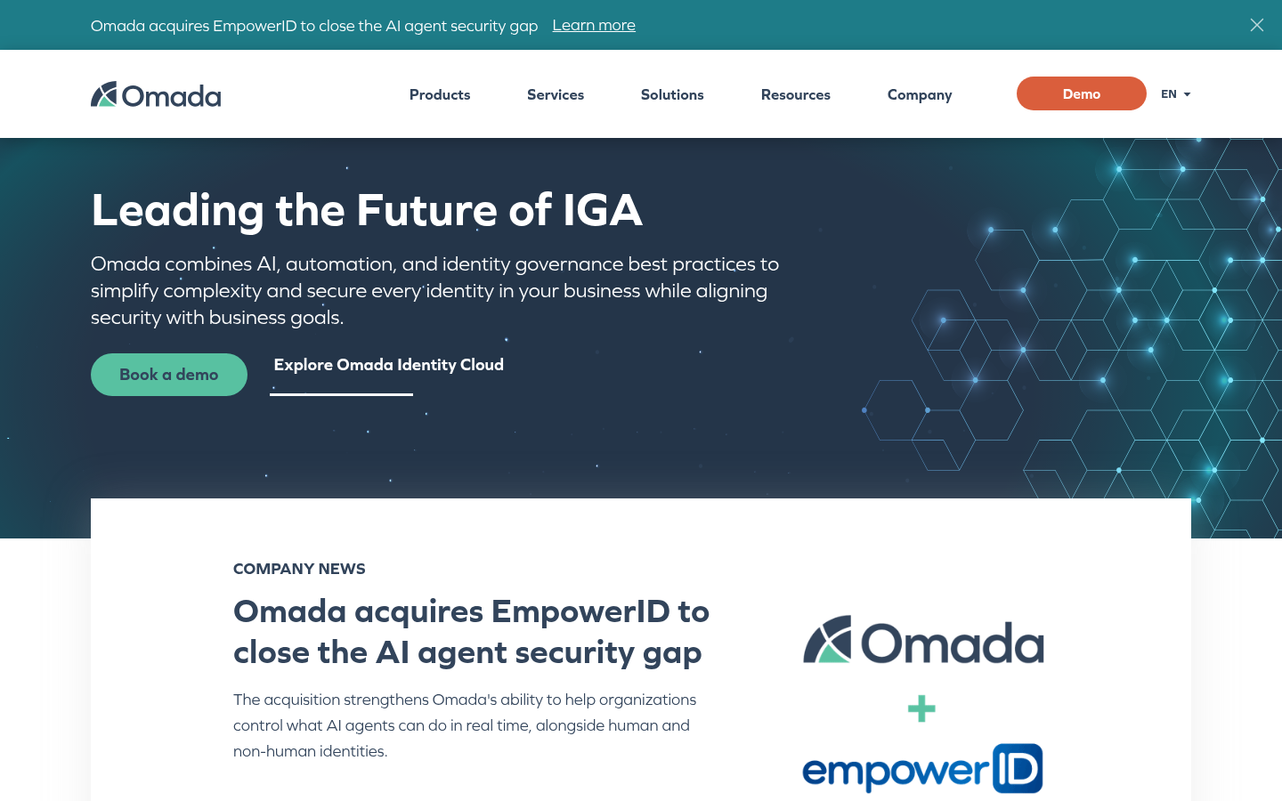 Homepage of the website, as captured
