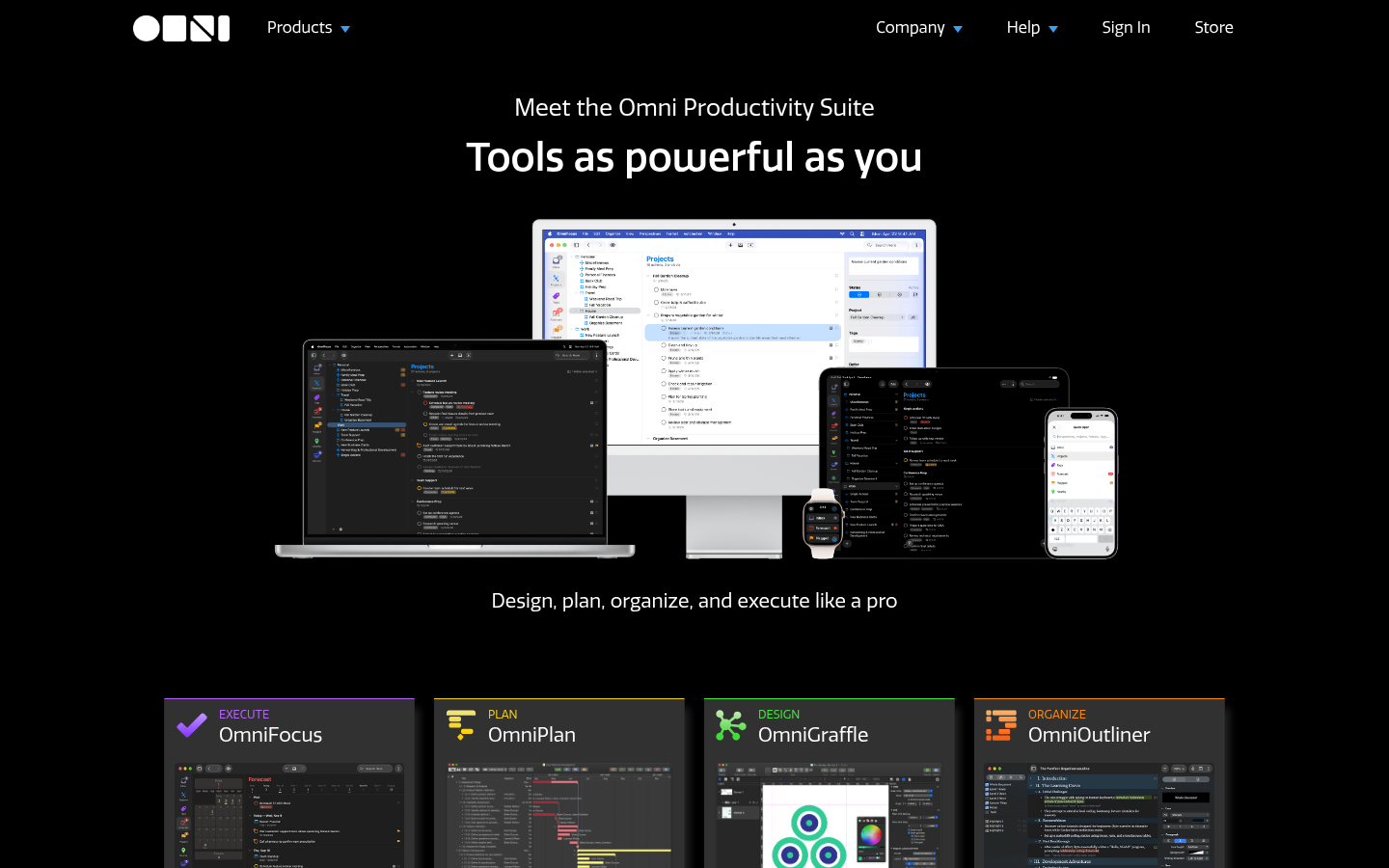 Homepage of the website, as captured