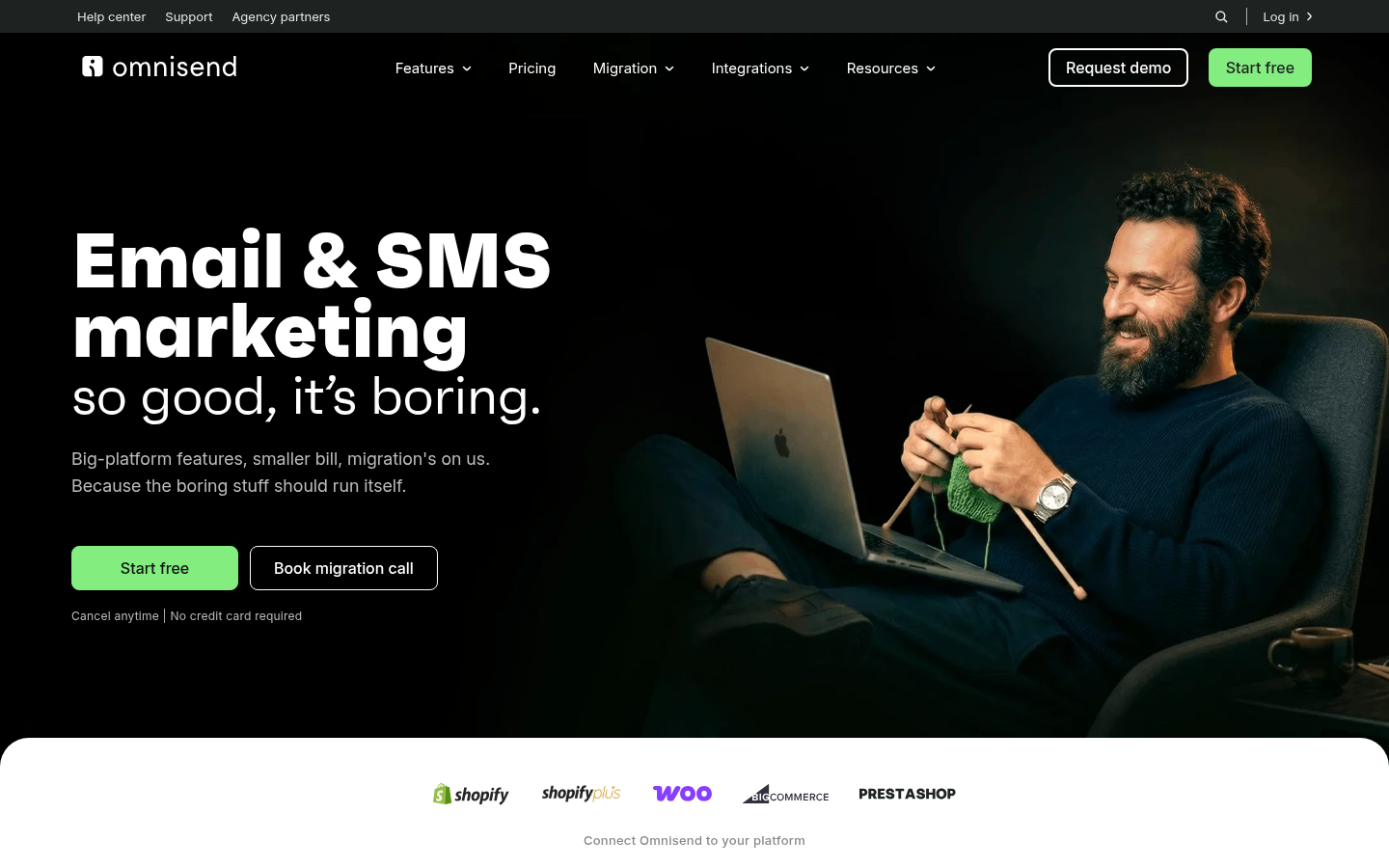 Homepage of the website, as captured