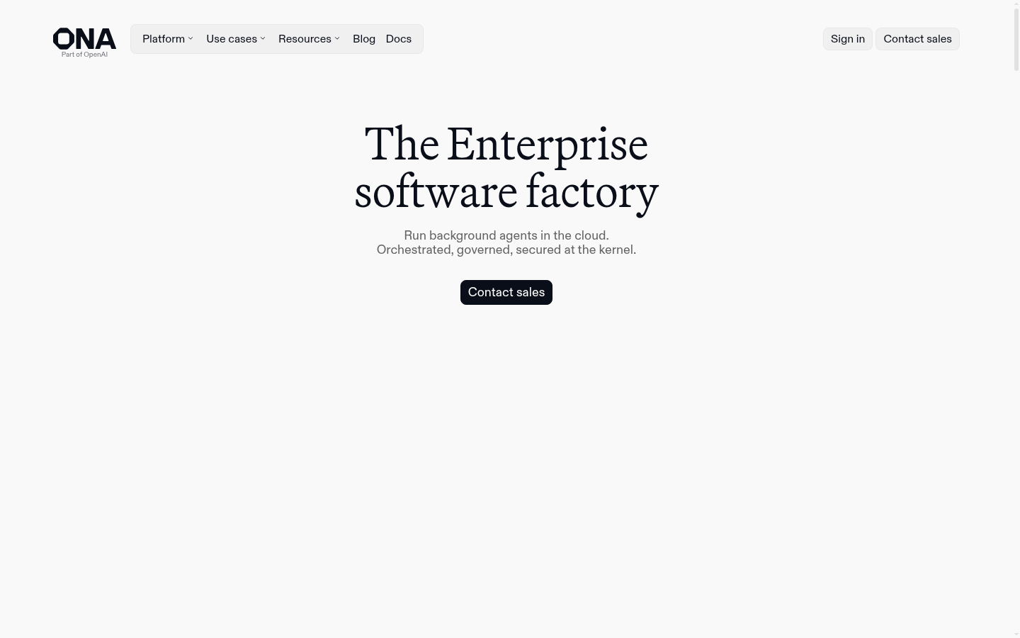 Homepage of the website, as captured
