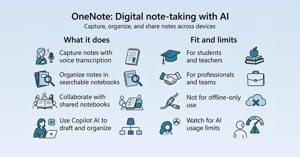 OneNote at a glance