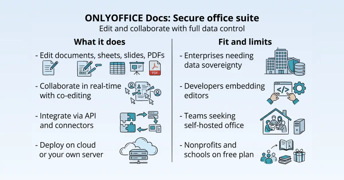 ONLYOFFICE Docs at a glance