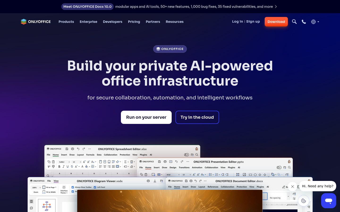 Homepage of the website, as captured