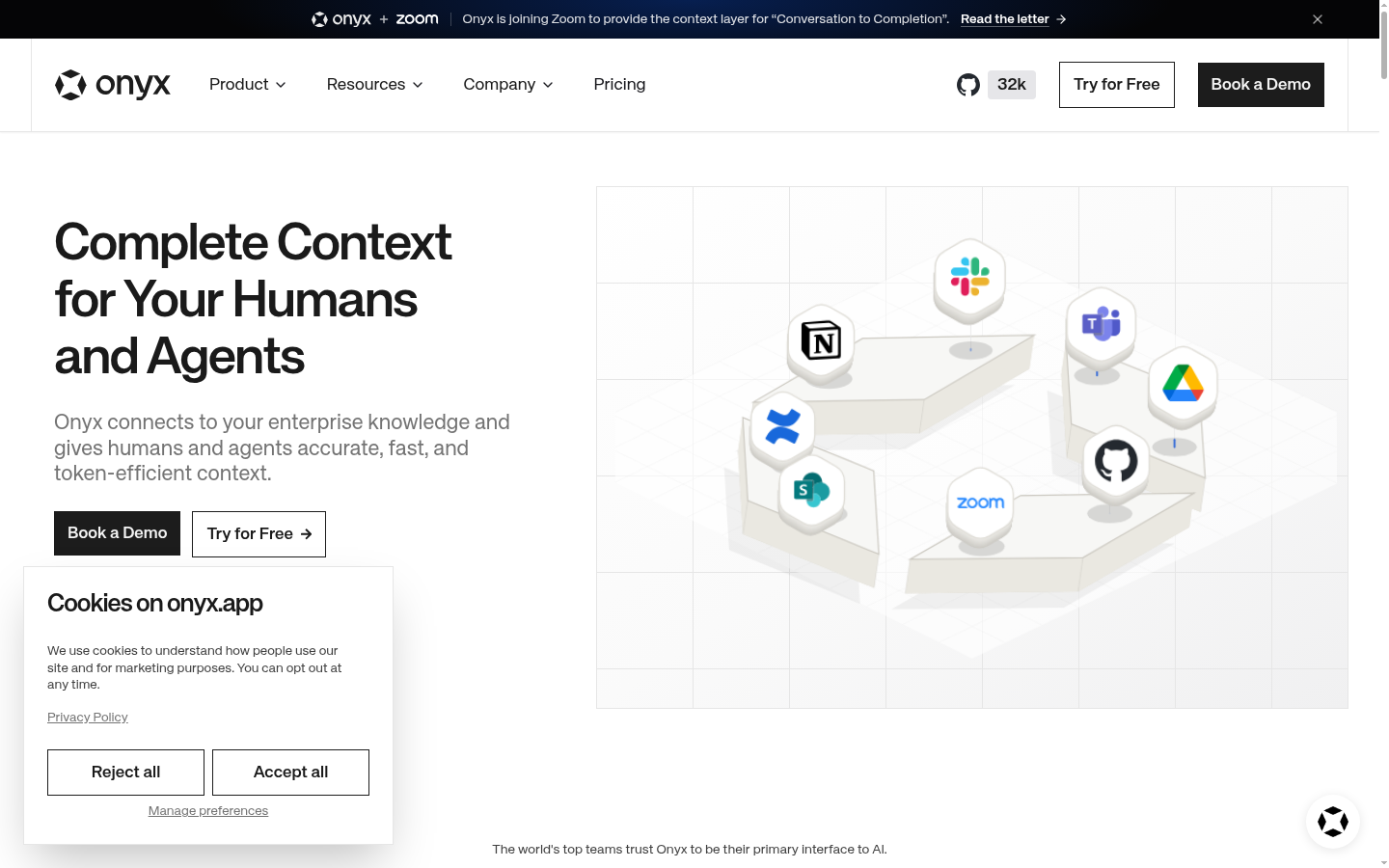 Homepage of the website, as captured