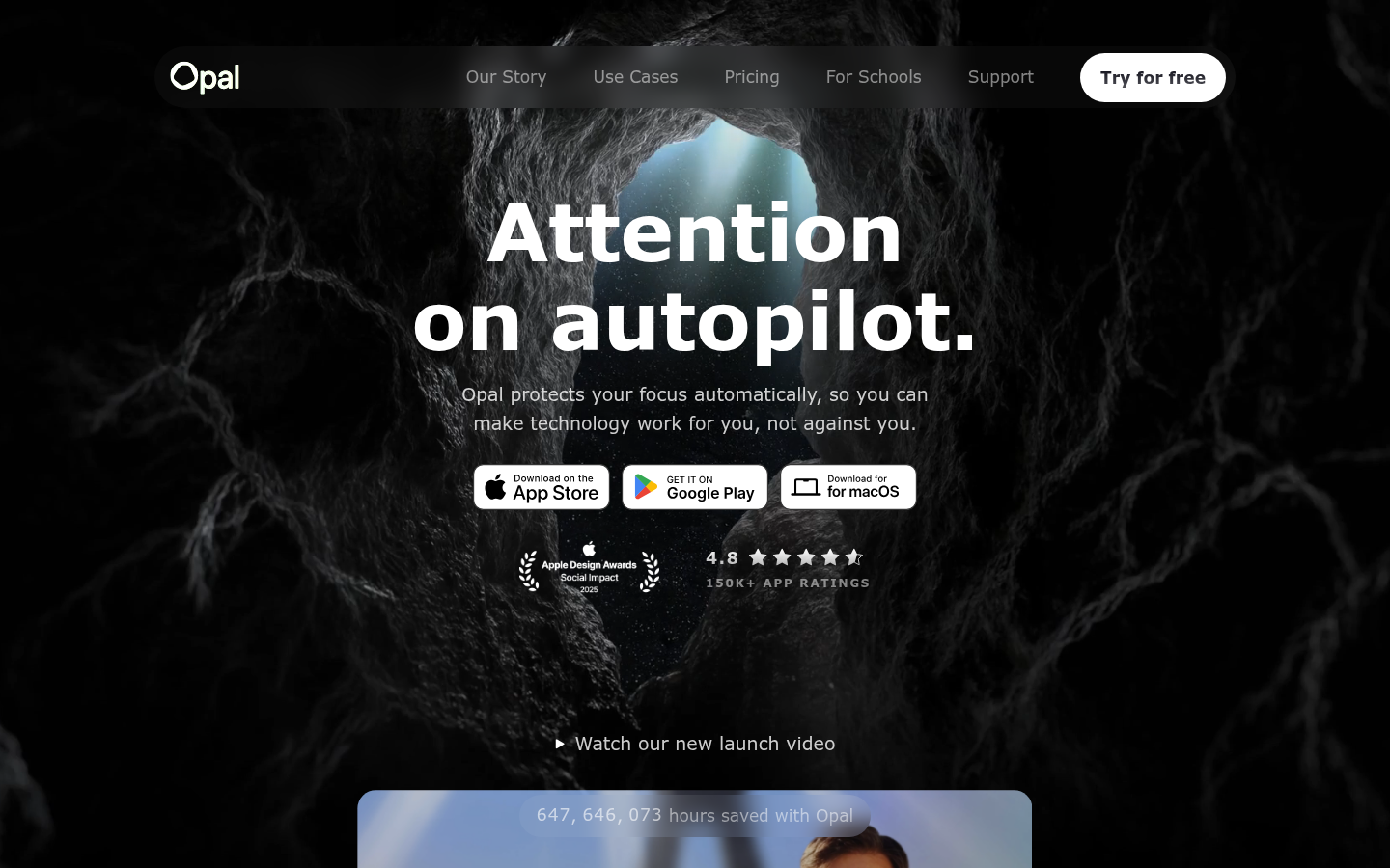 Homepage of the website, as captured