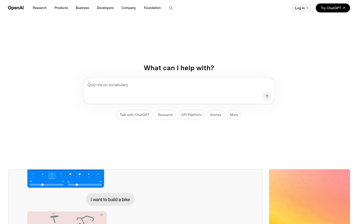 Homepage of the website, as captured