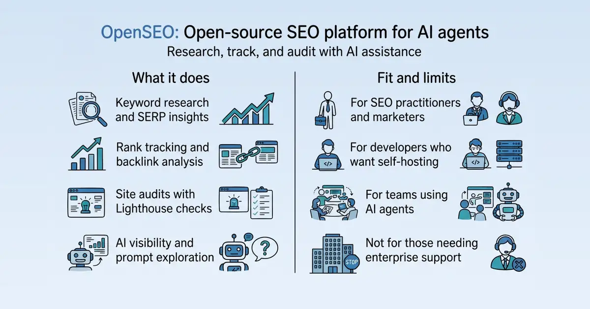 OpenSEO at a glance