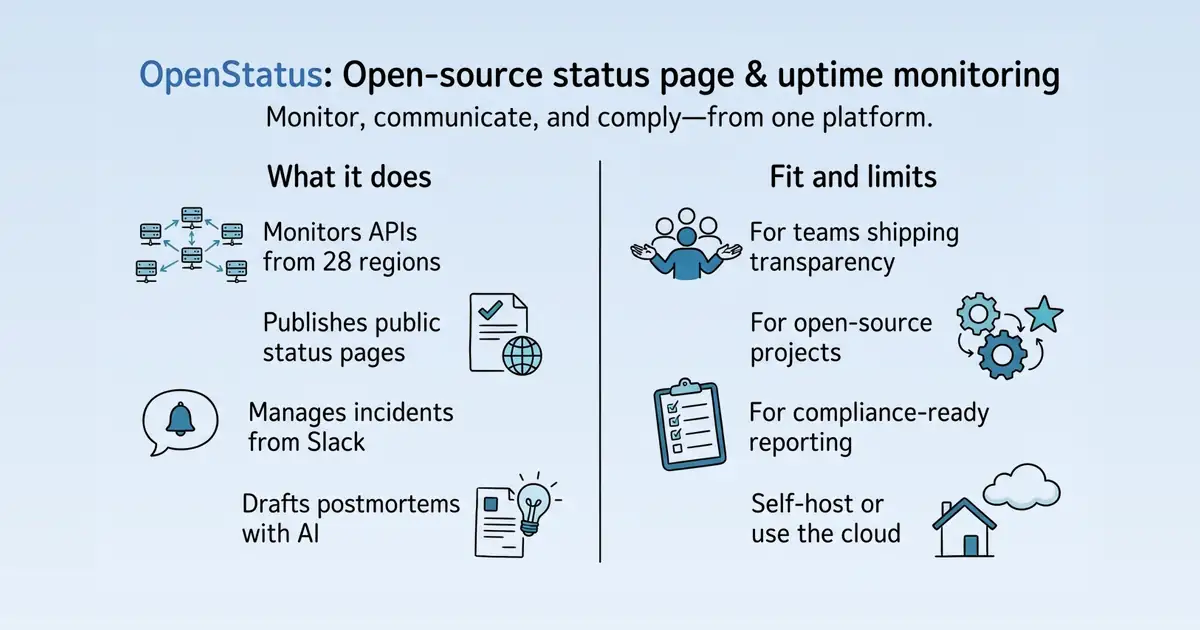 OpenStatus at a glance
