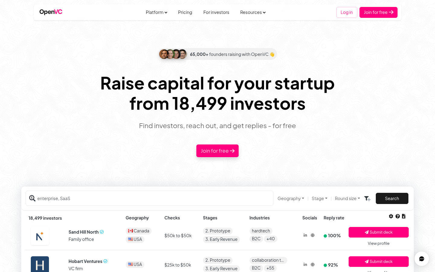 Homepage of the website, as captured