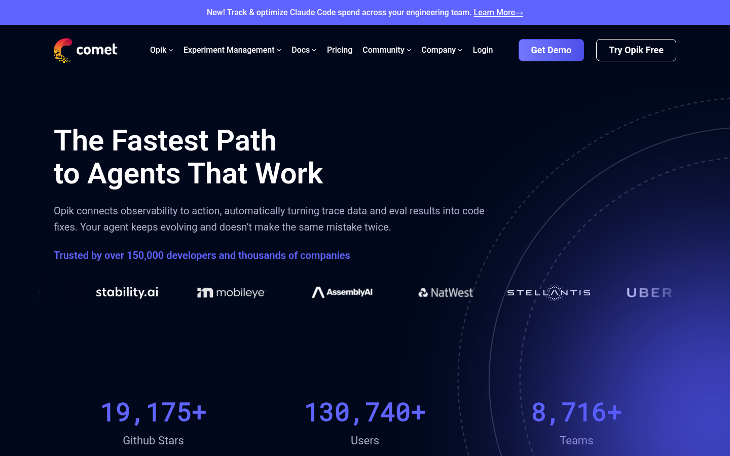 Homepage of the website, as captured