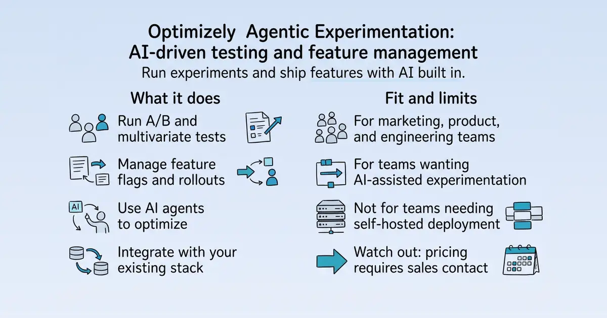 Optimizely Agentic Experimentation at a glance