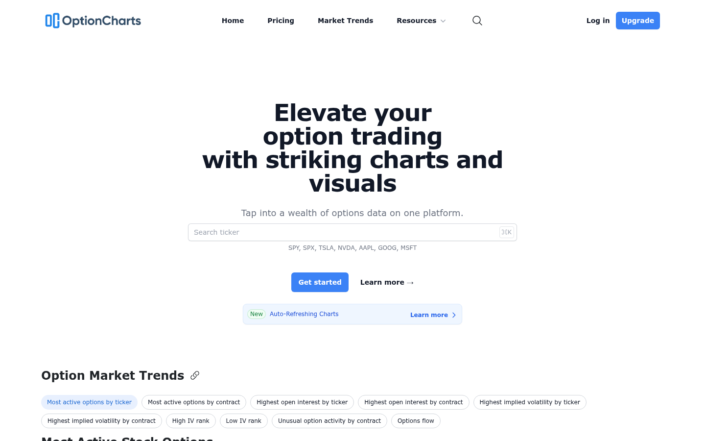 Homepage of the website, as captured