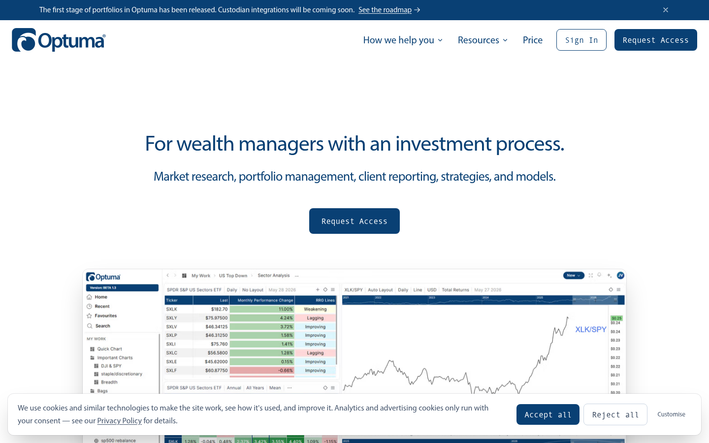 Homepage of the website, as captured