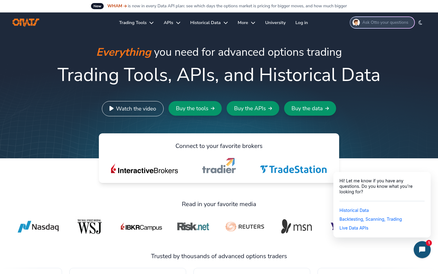 Homepage of the website, as captured