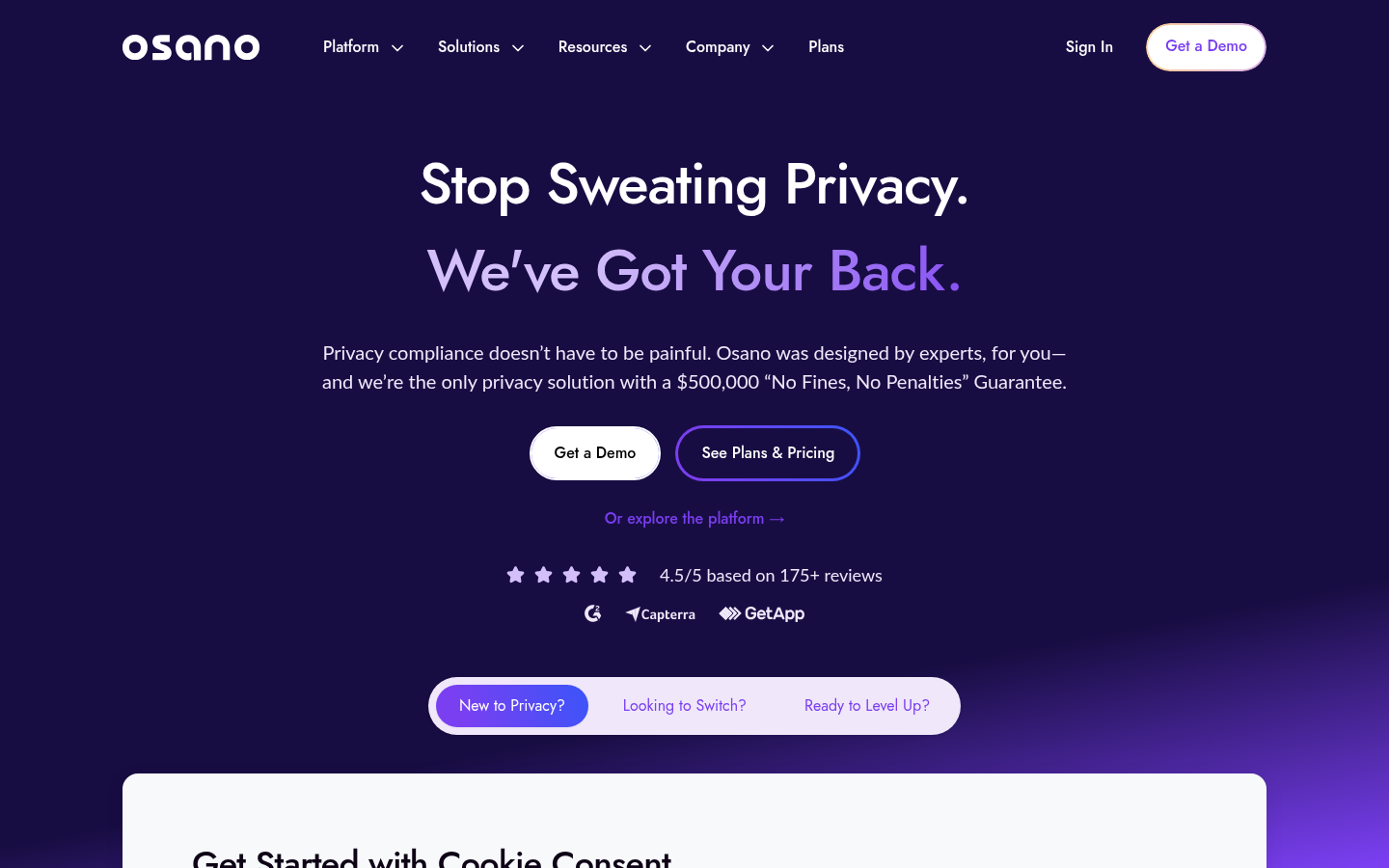 Homepage of the website, as captured
