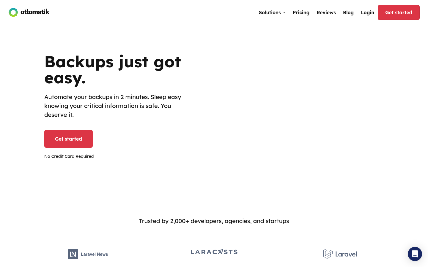 Homepage of the website, as captured