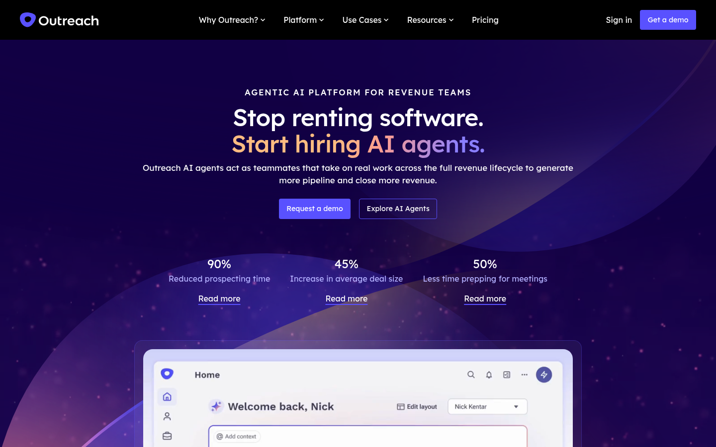 Homepage of the website, as captured