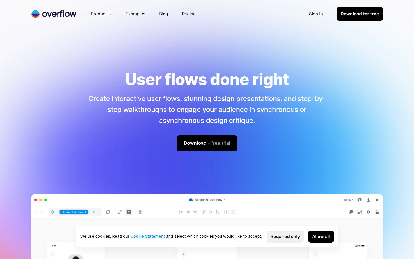 Homepage of the website, as captured