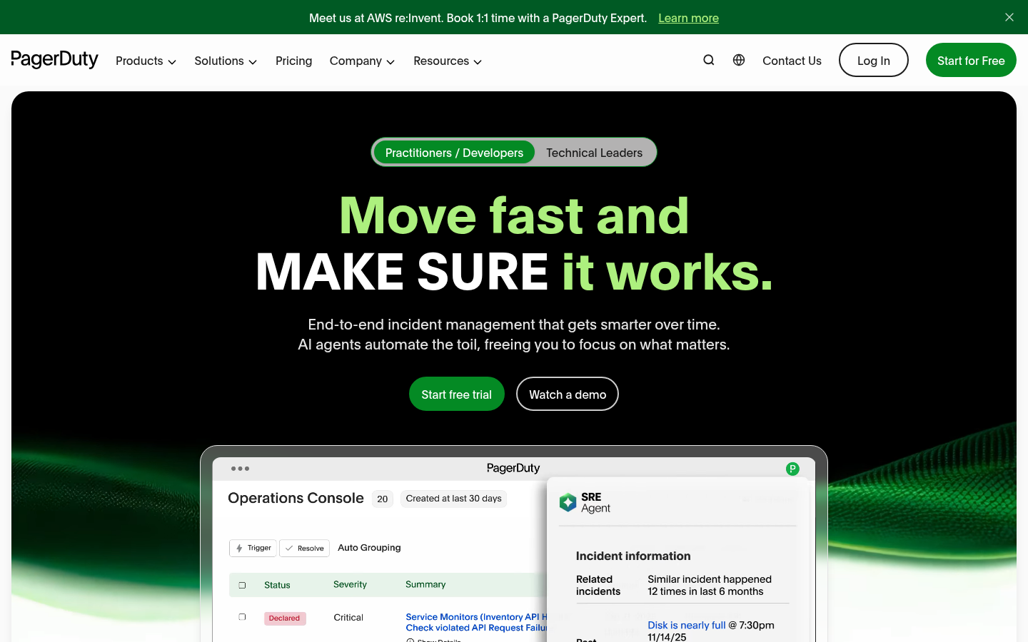 Homepage of the website, as captured