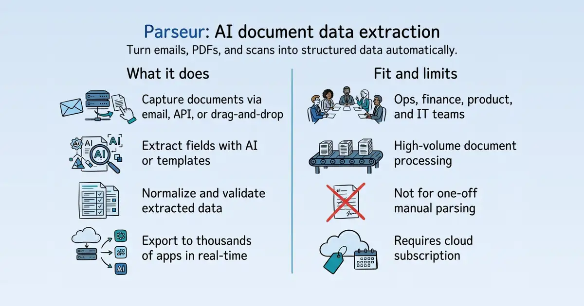 Parseur at a glance