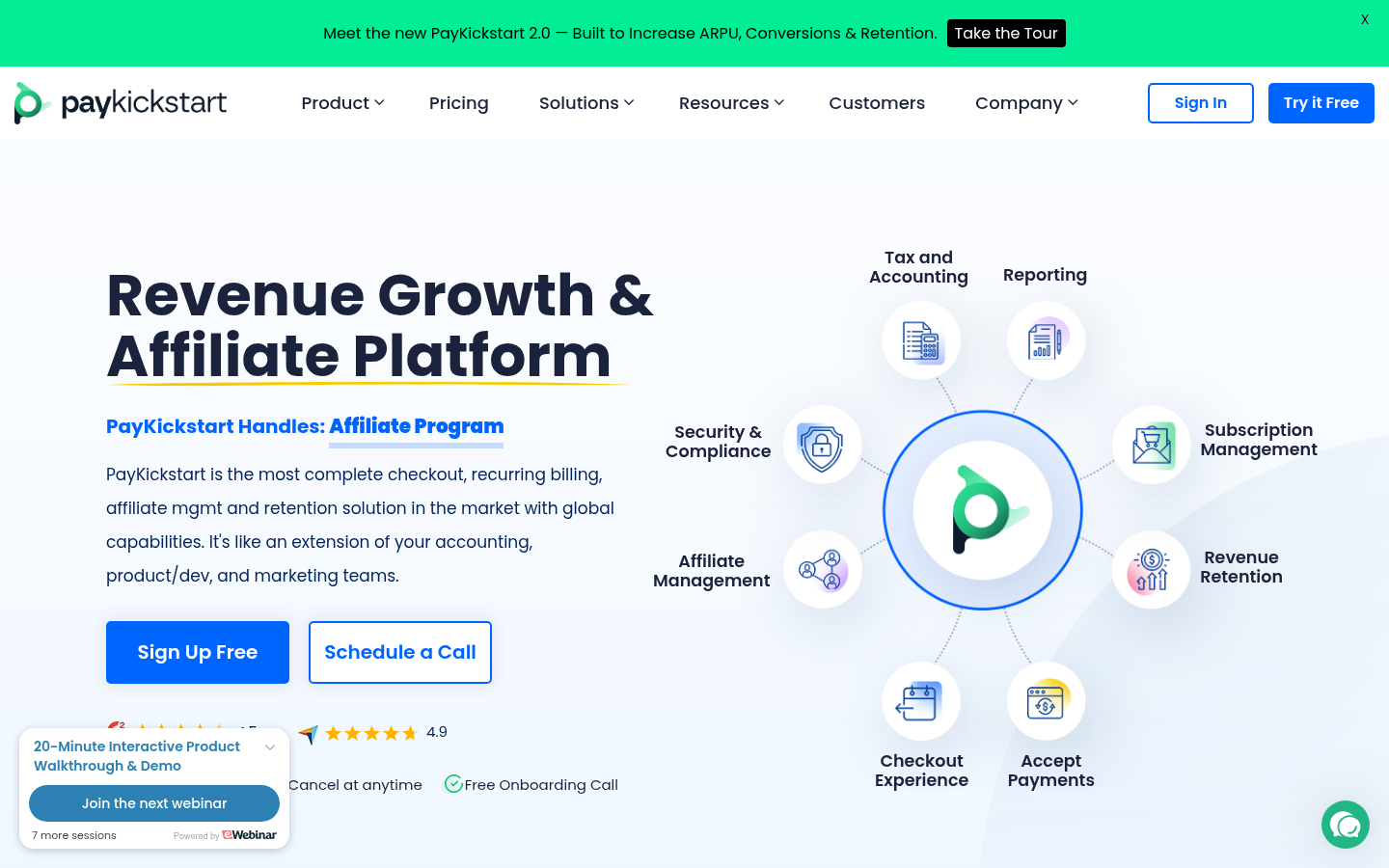 Homepage of the website, as captured