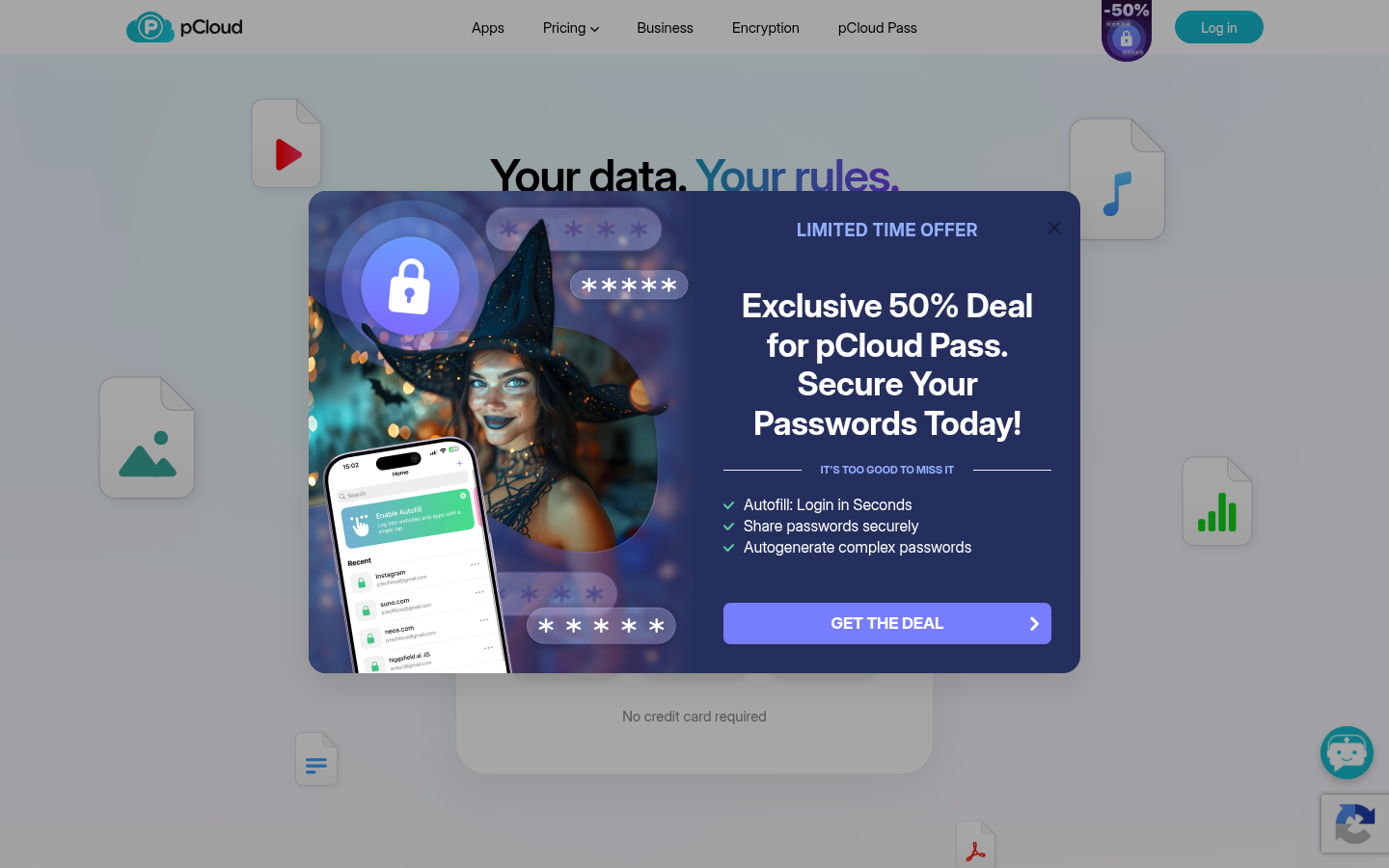 Homepage of the website, as captured