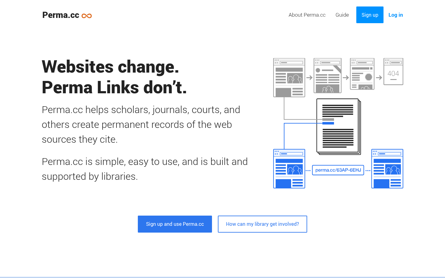 Homepage of the website, as captured