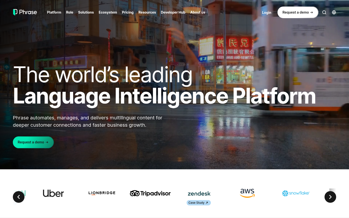 Homepage of the website, as captured