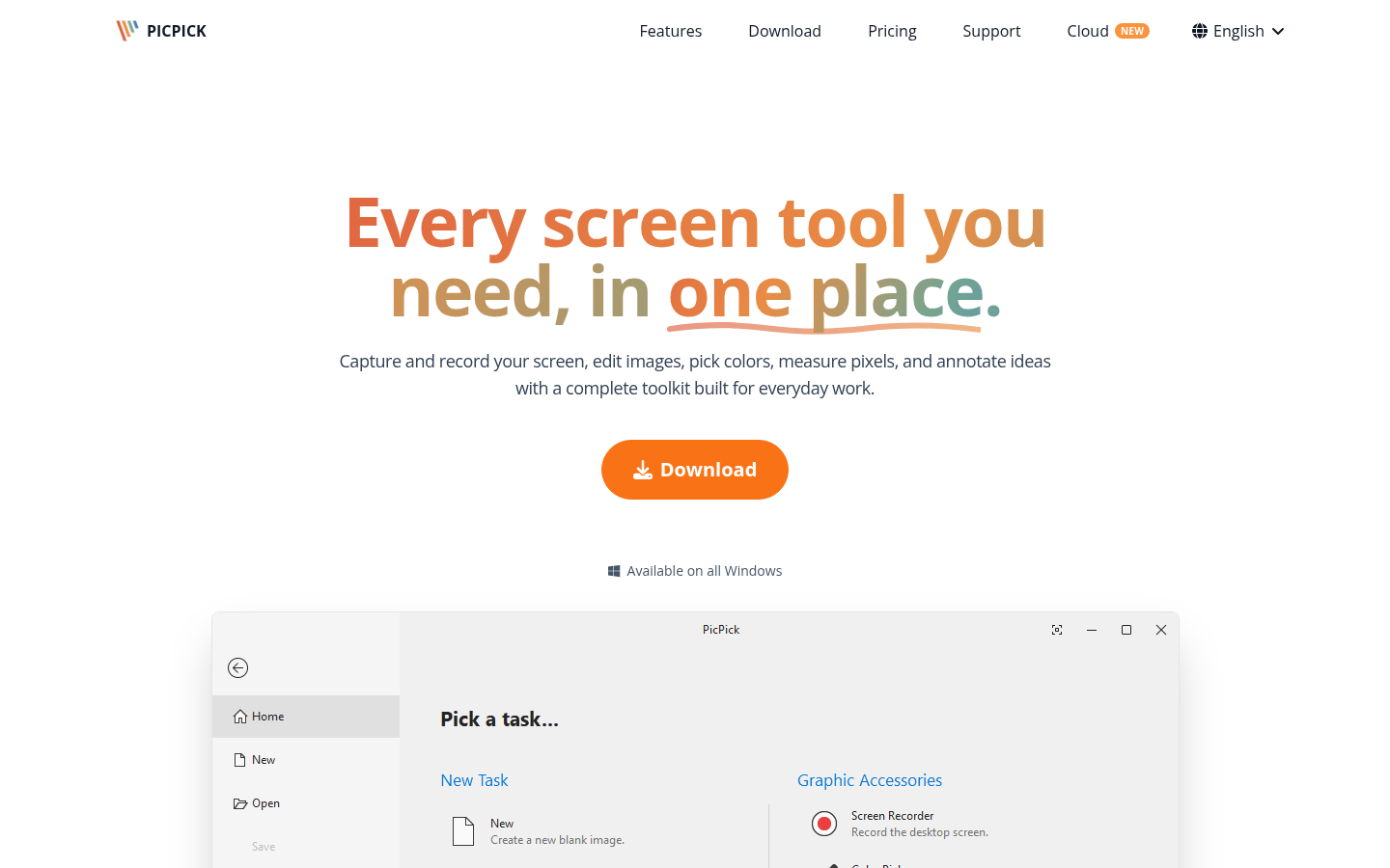 Homepage of the website, as captured