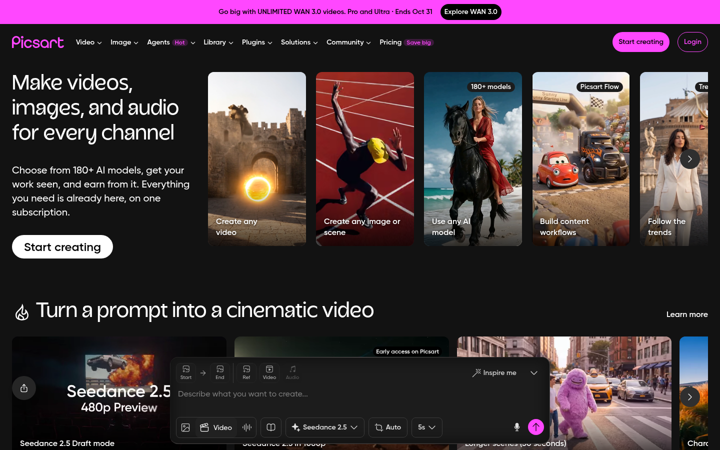 Homepage of the website, as captured
