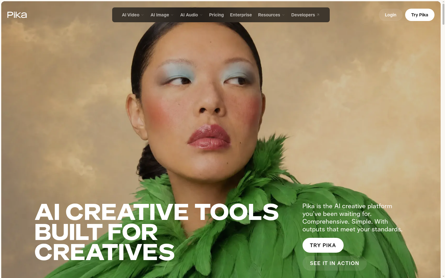 Homepage of the website, as captured